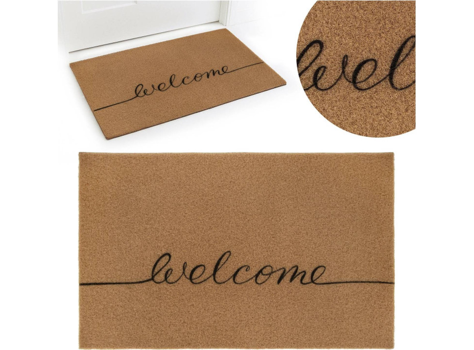 Rohožka WELCOME 50x80 cm - přírodní