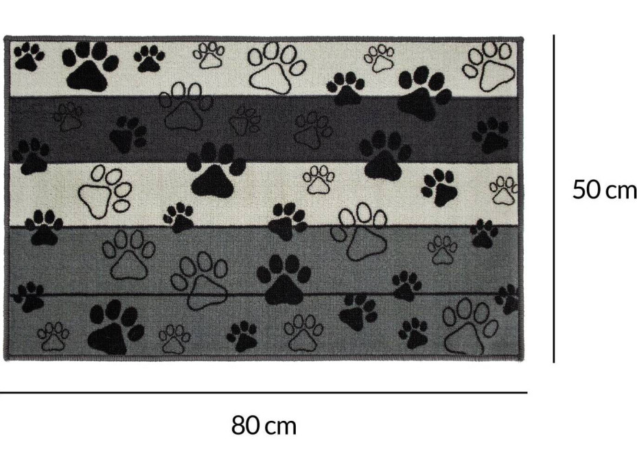 Koberec pro psy Paws & Chill 50x80 cm - šedý