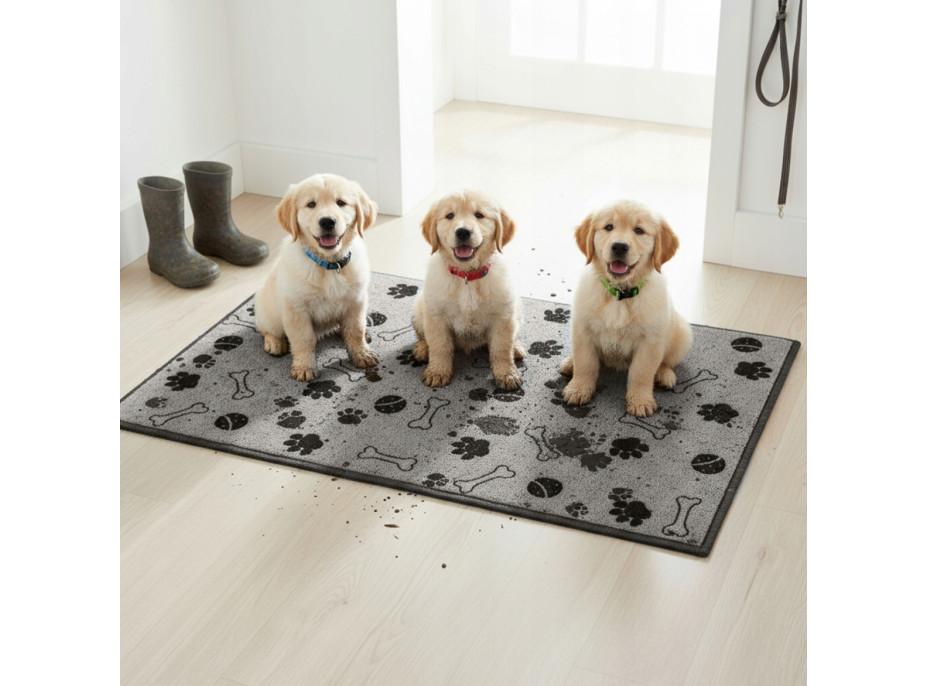 Koberec pro psy DOG REST 50x80 cm - šedý