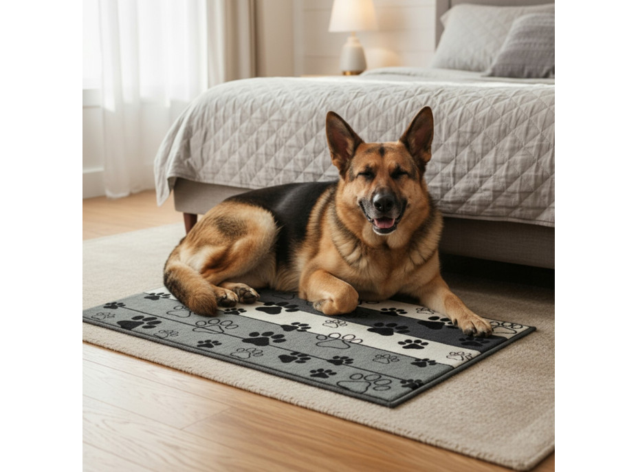 Koberec pro psy Paws & Chill 50x80 cm - šedý