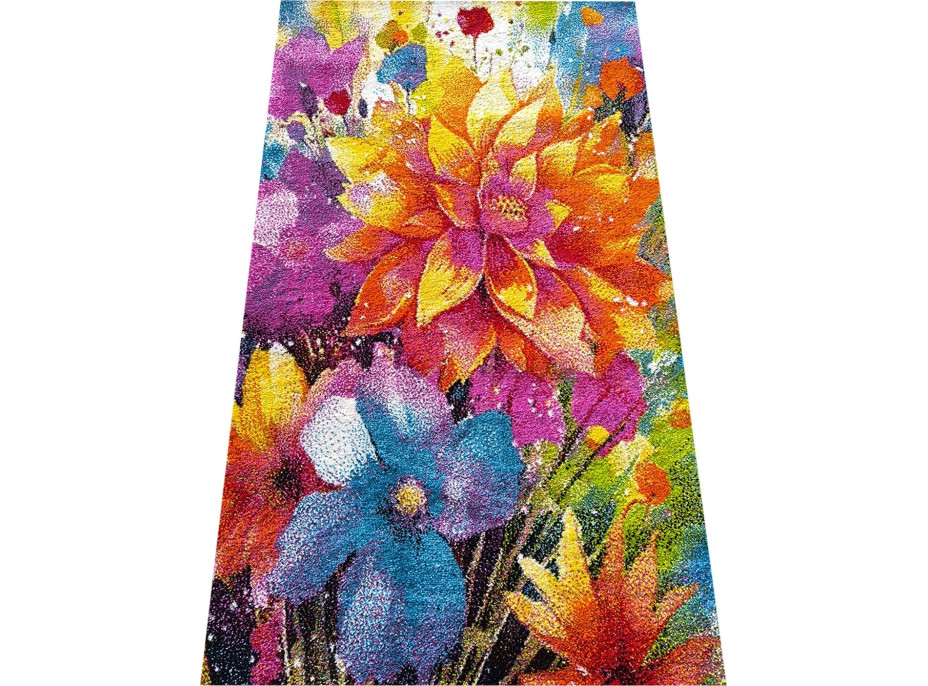 Kusový koberec PICASSO Flowers - vícebarevný