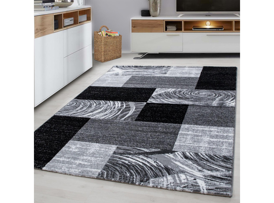 Kusový koberec Parma 9220 black, 120x170 cm