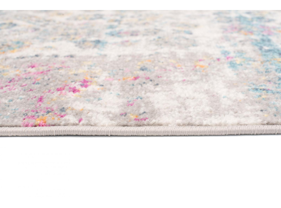 Kusový koberec AZUR vintage - šedý/růžový/modrý, 160x220 cm