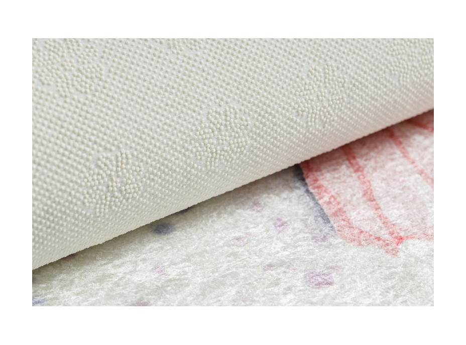 Dětský kusový koberec Bambino 1610 Butterflies cream, 80x150 cm