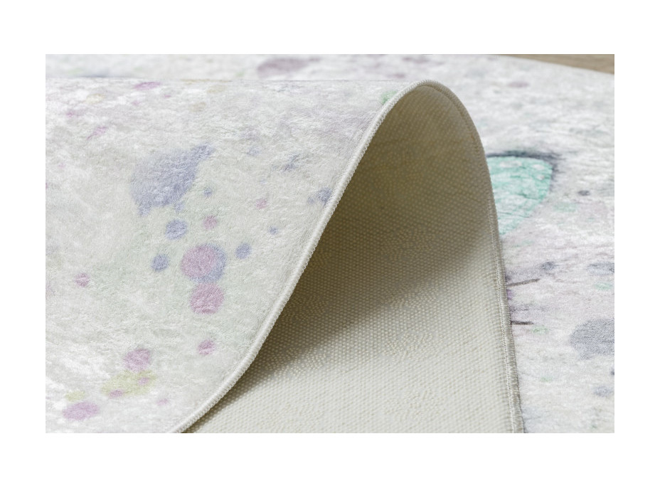 Dětský kusový koberec Bambino 1610 Butterflies cream, 80x150 cm