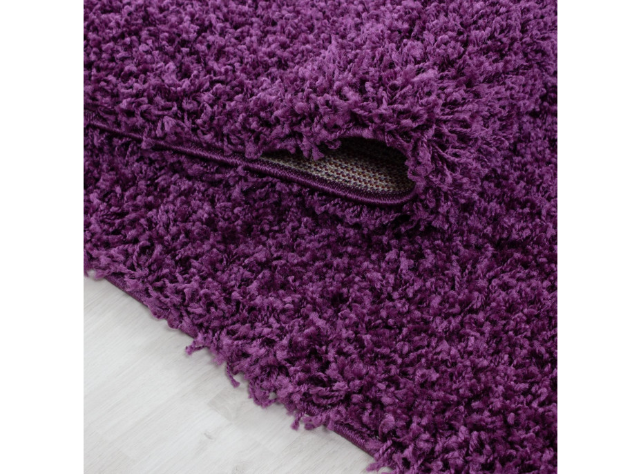 Kusový koberec Life Shaggy 1500 lila, 80x150 cm