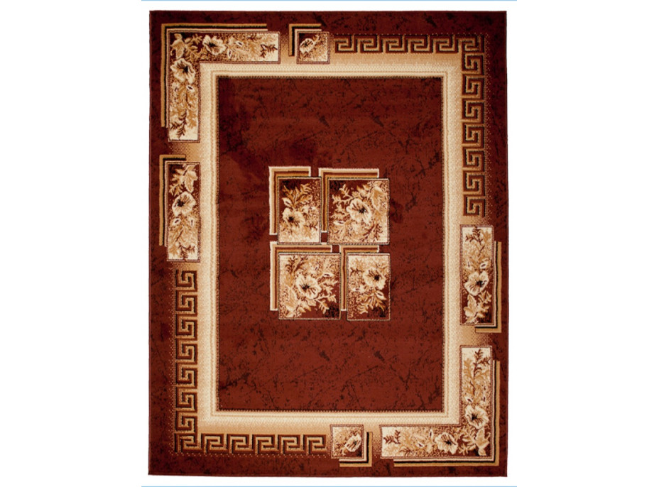 Kusový koberec ATLAS quatro - hnědý/béžový, 80x150 cm