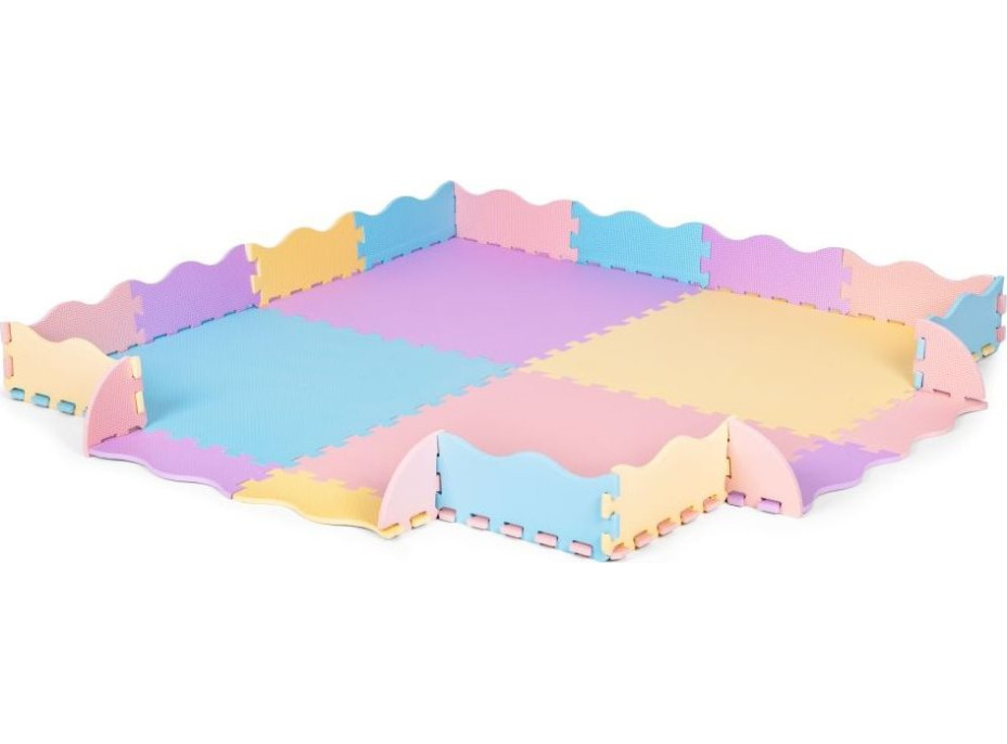 ECOTOYS Pěnové puzzle pastelové SX s okraji
