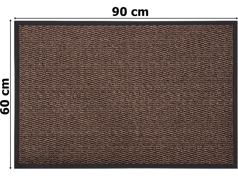 Rohožka ELIANA 60x90 cm - hnědá