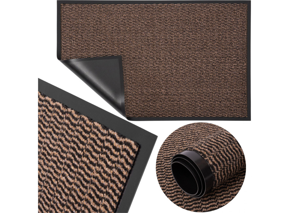 Rohožka ELIANA 60x90 cm - hnědá