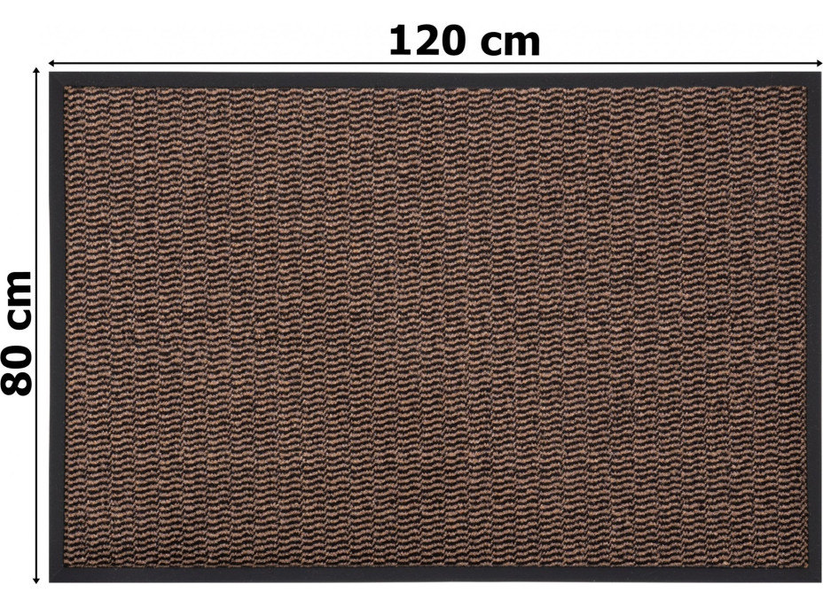Rohožka VANDA 80x120 cm - hnědá