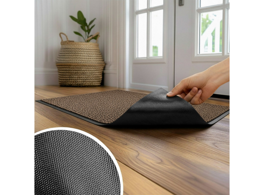 Rohožka VANDA 80x120 cm - hnědá