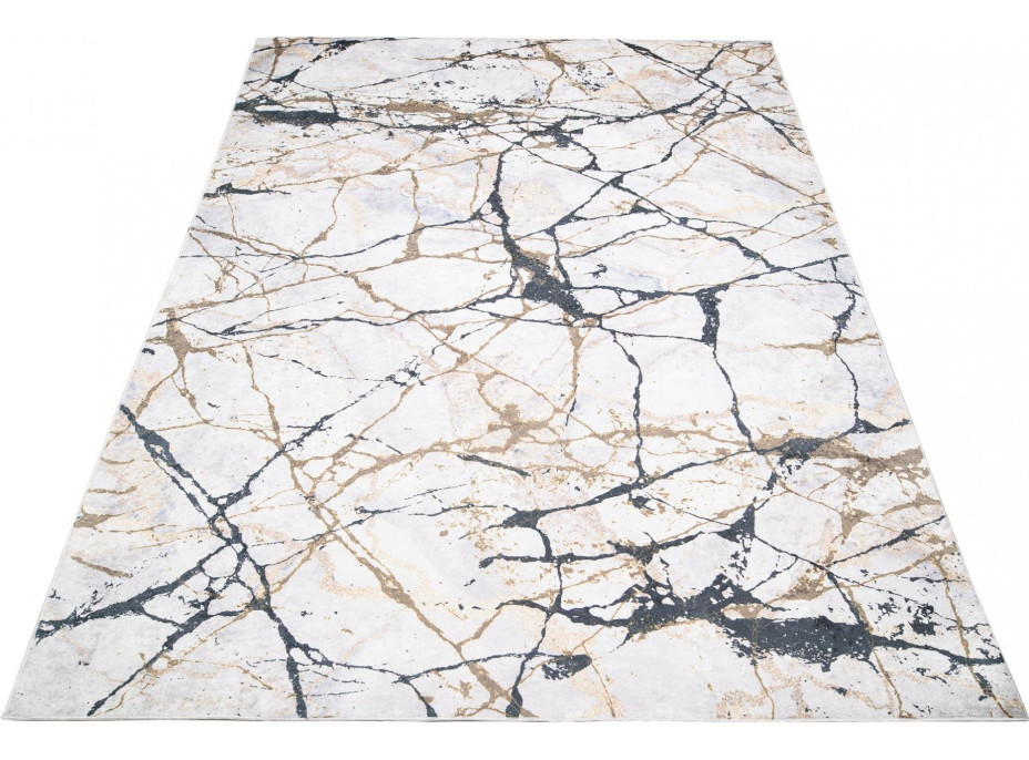 Kusový koberec TOSCANA Marble - krémový/černý/béžový