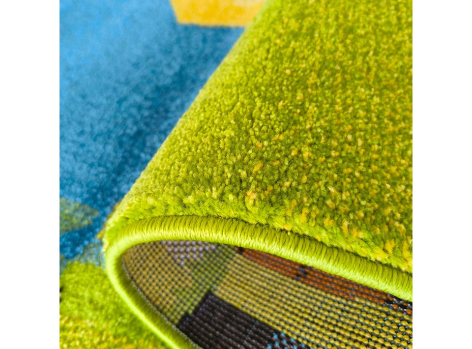 Dětský koberec Panáček Steve - oranžový