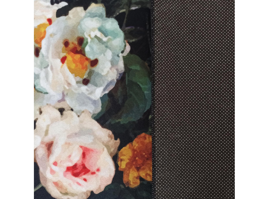 Kusový koberec HONOR Flowers - černý