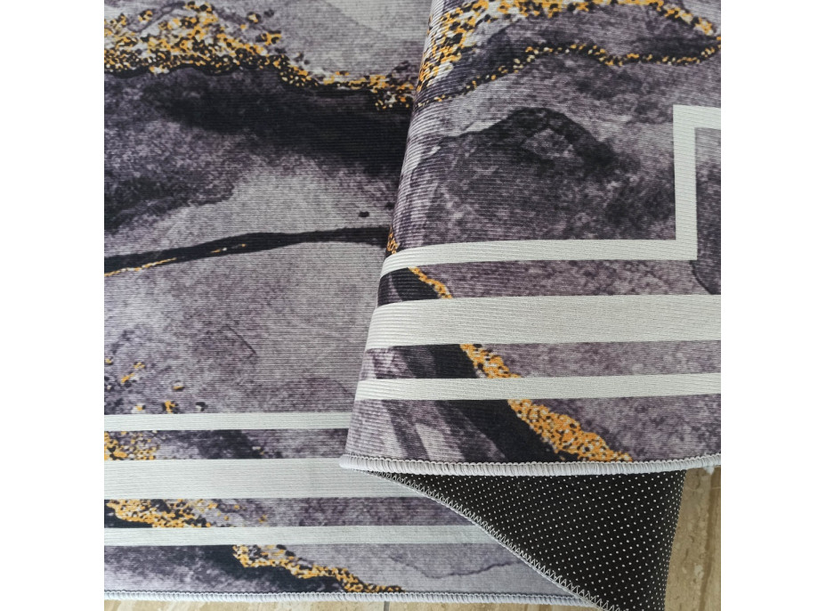 Kusový koberec HONOR Rock - tmavě šedý