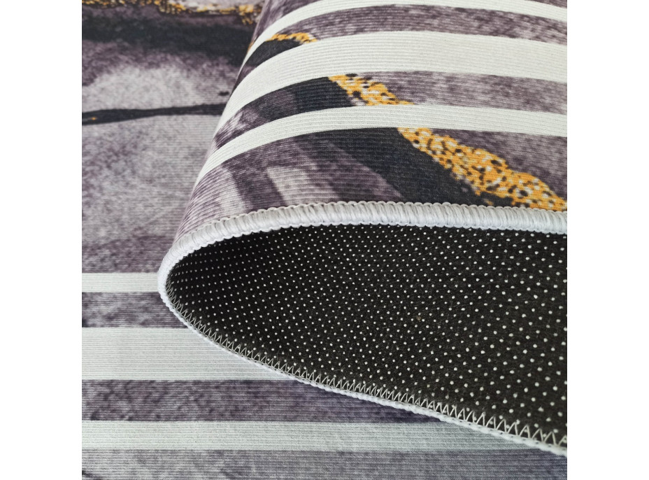 Kusový koberec HONOR Rock - tmavě šedý