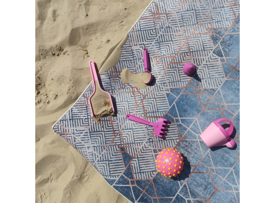 Kusový koberec HONOR Geometry - modrý