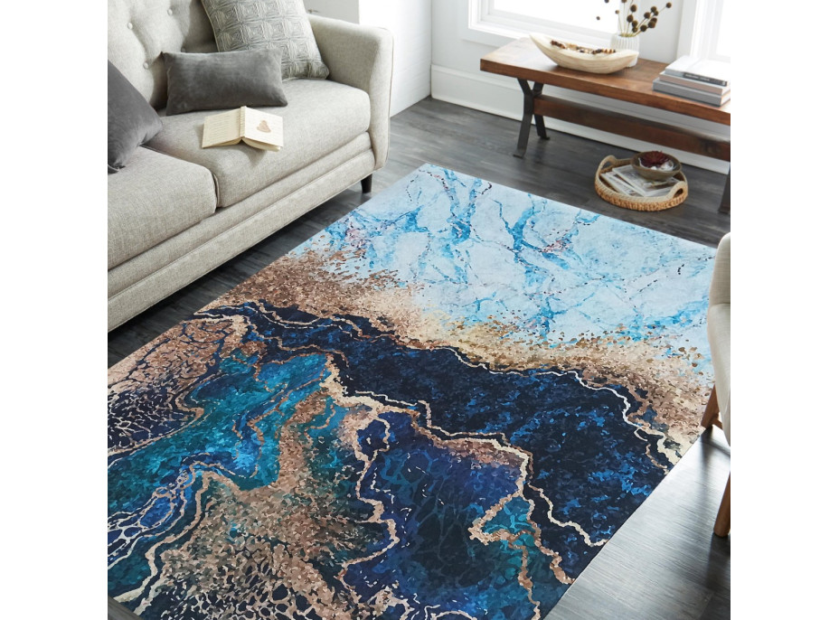 Kusový koberec HONOR Sea - modrý