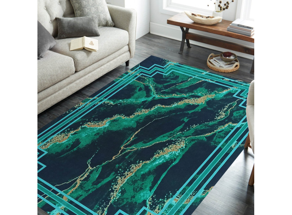 Kusový koberec HONOR Rock - zelený