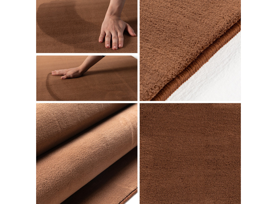 Kusový koberec Sky 5400 Brown kruh