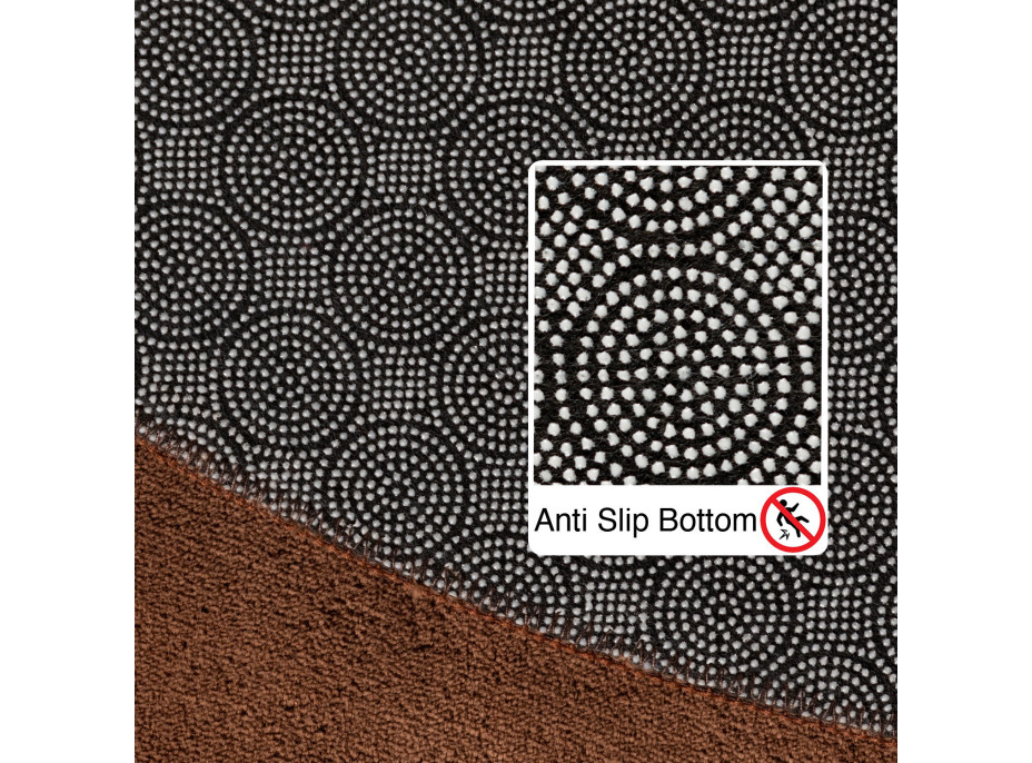 Kusový koberec Sky 5400 Brown kruh