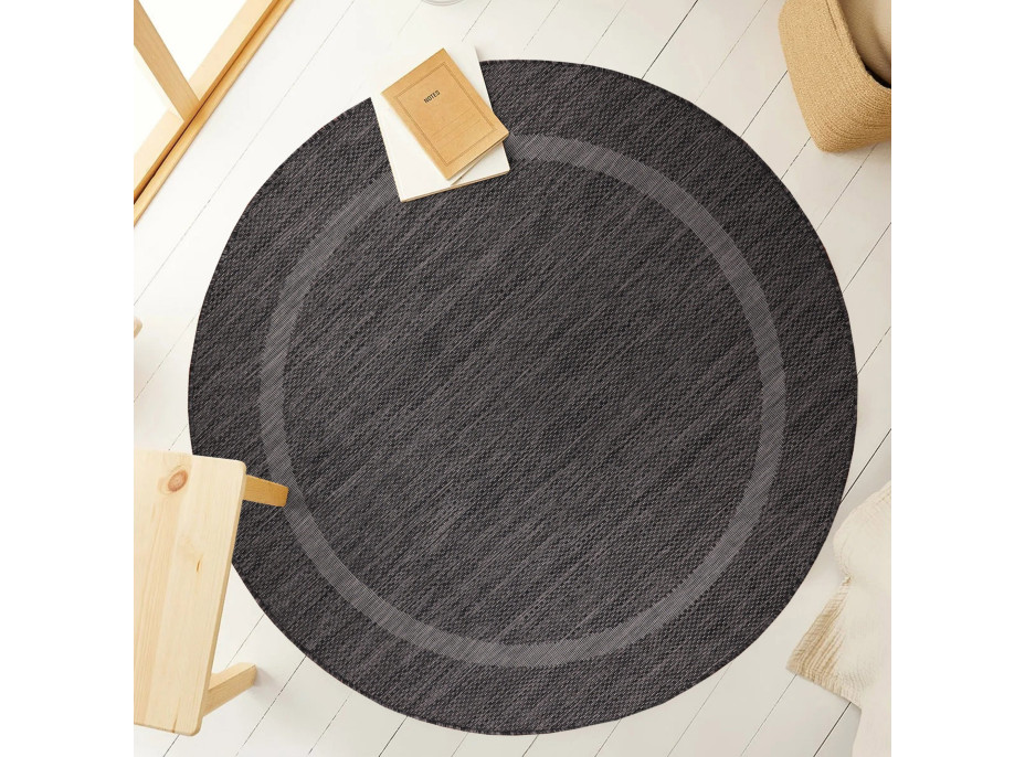 Kusový koberec Relax 4311 Black kruh