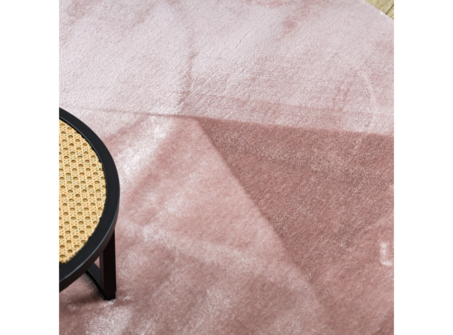 Kusový koberec Visco Rabbit Pink 8 kruh