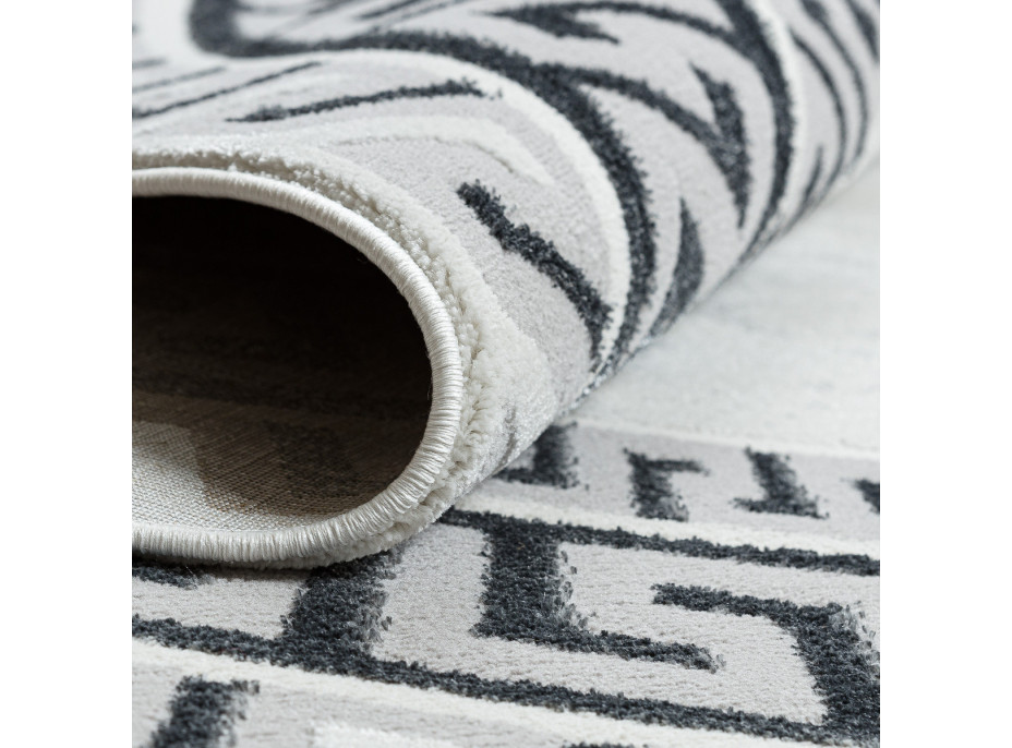 Kusový koberec Allure 1960 white/grey kruh