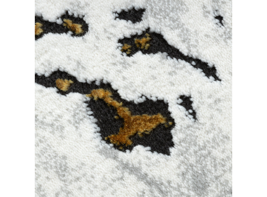 Kusový koberec Allure 1963 white/gold kruh