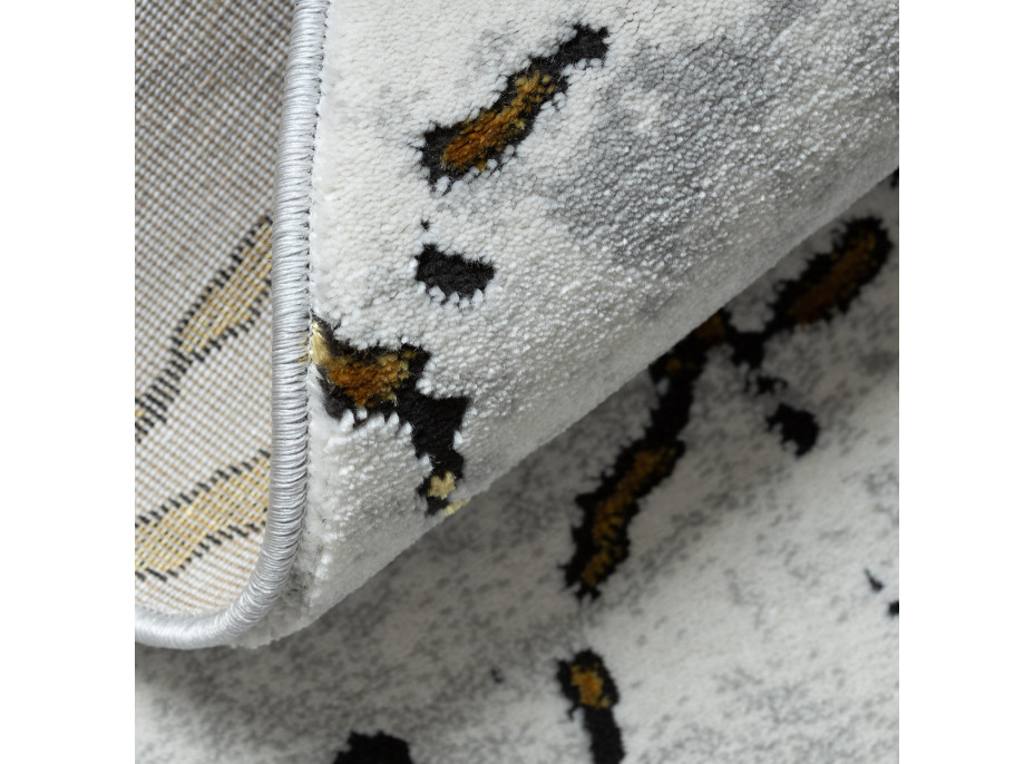 Kusový koberec Allure 1963 white/gold kruh