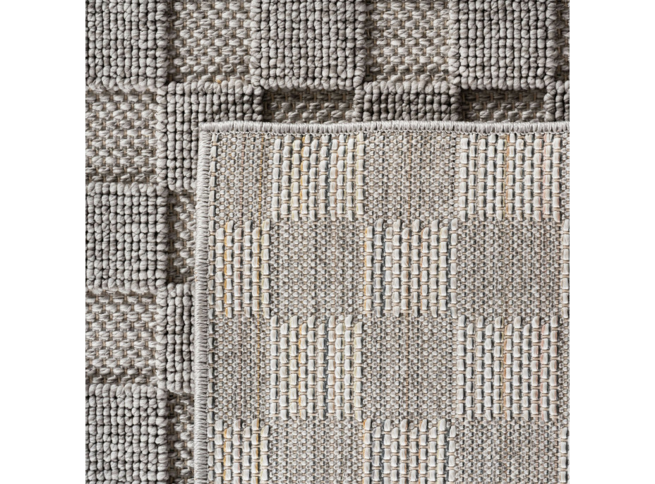 Kusový koberec Helix 2203 silver kruh