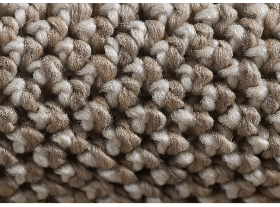 Kusový koberec Loom 4300 Brown kruh