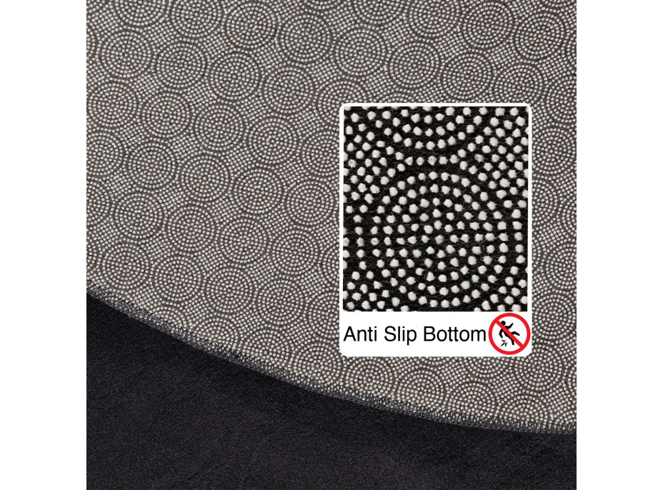 Kusový koberec Sky 5400 Black kruh