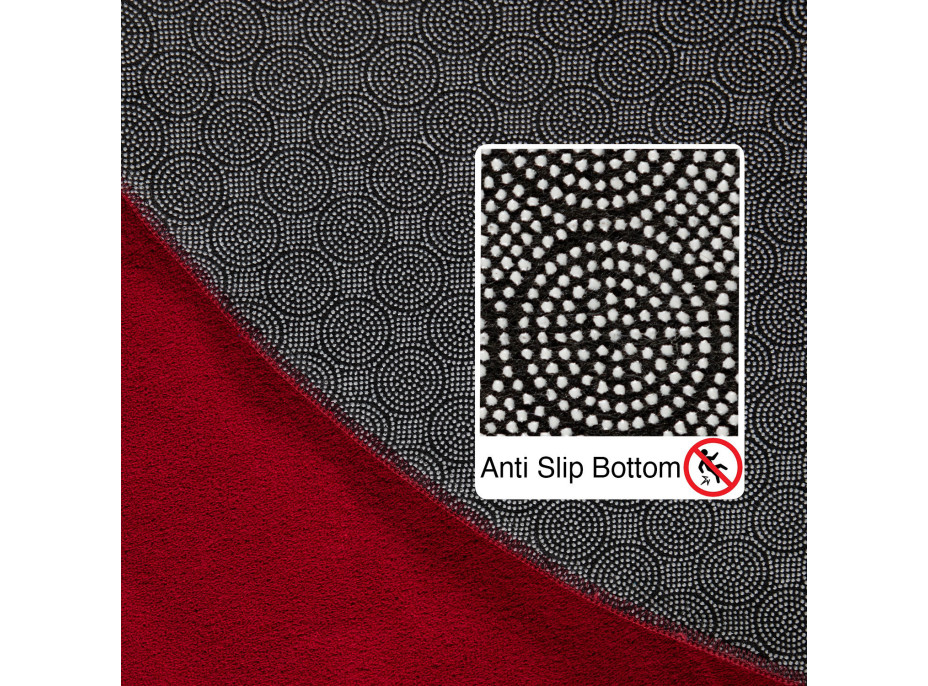 Kusový koberec Sky 5400 Red kruh