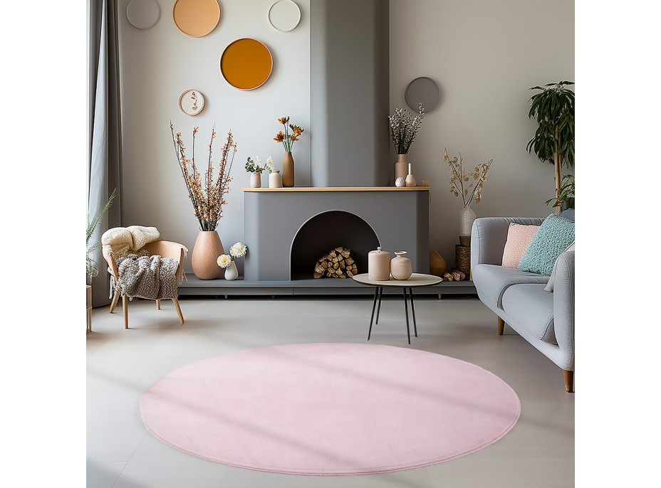 Kusový koberec Sky 5400 Rose kruh