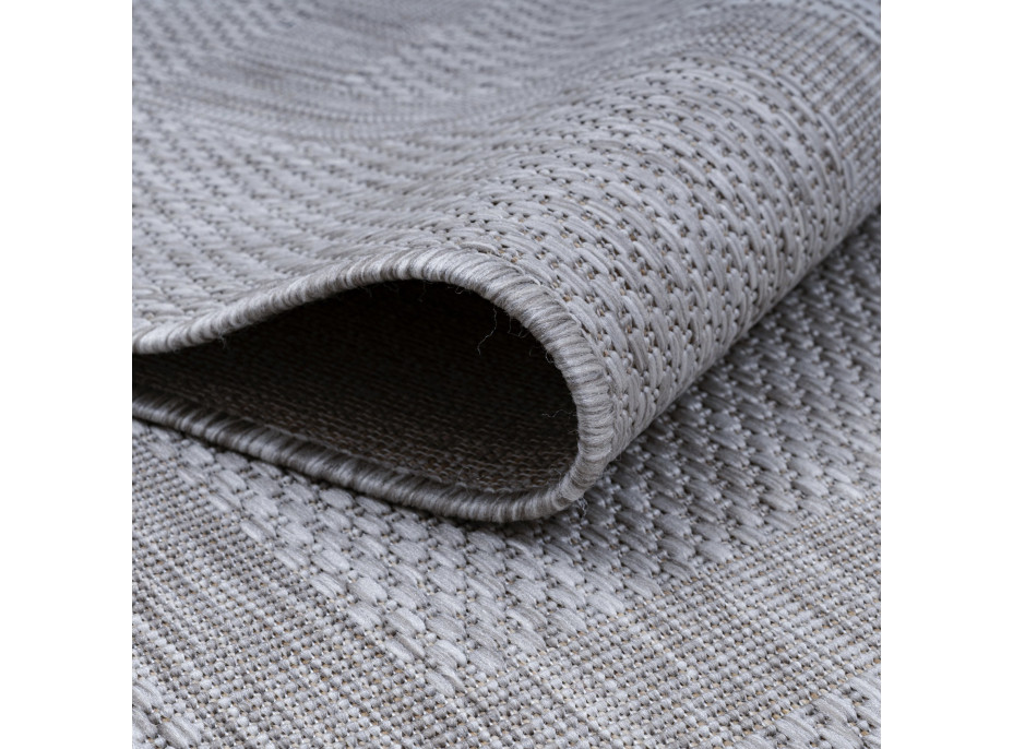 Kusový koberec Relax 4311 Silver kruh