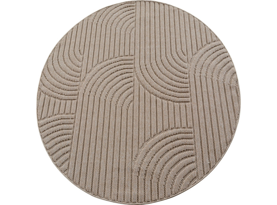 Kusový koberec Helix 2201 beige kruh