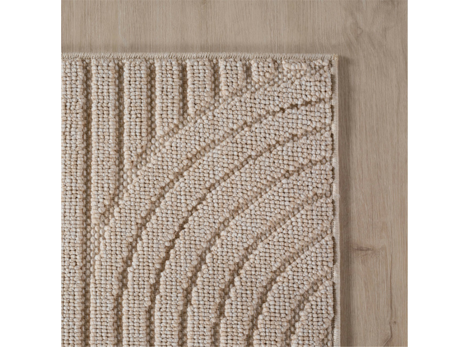 Kusový koberec Helix 2201 beige kruh