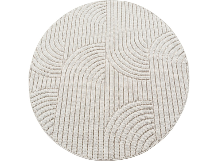 Kusový koberec Helix 2201 cream kruh