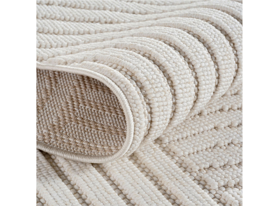 Kusový koberec Helix 2201 cream kruh
