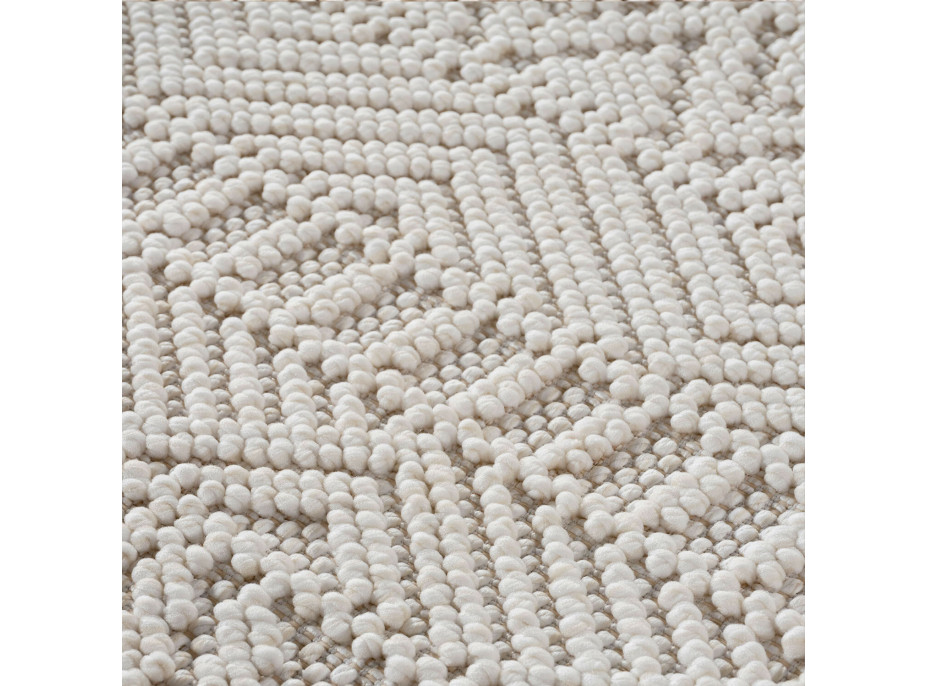 Kusový koberec Helix 2202 cream kruh