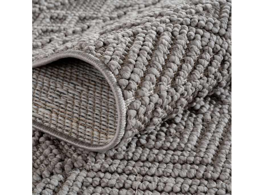 Kusový koberec Helix 2202 silver kruh