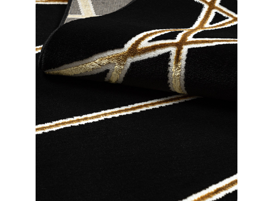 Kusový koberec Allure 1964 black/gold