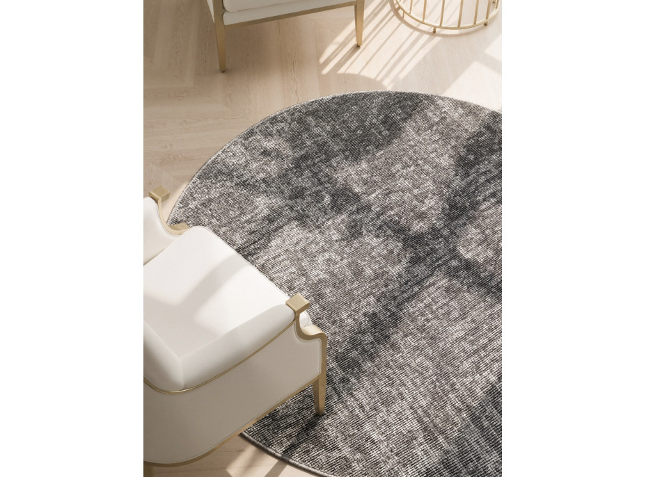 Kusový koberec Brilliance Prisma 106310 Silver Grey z kolekce Elle kruh