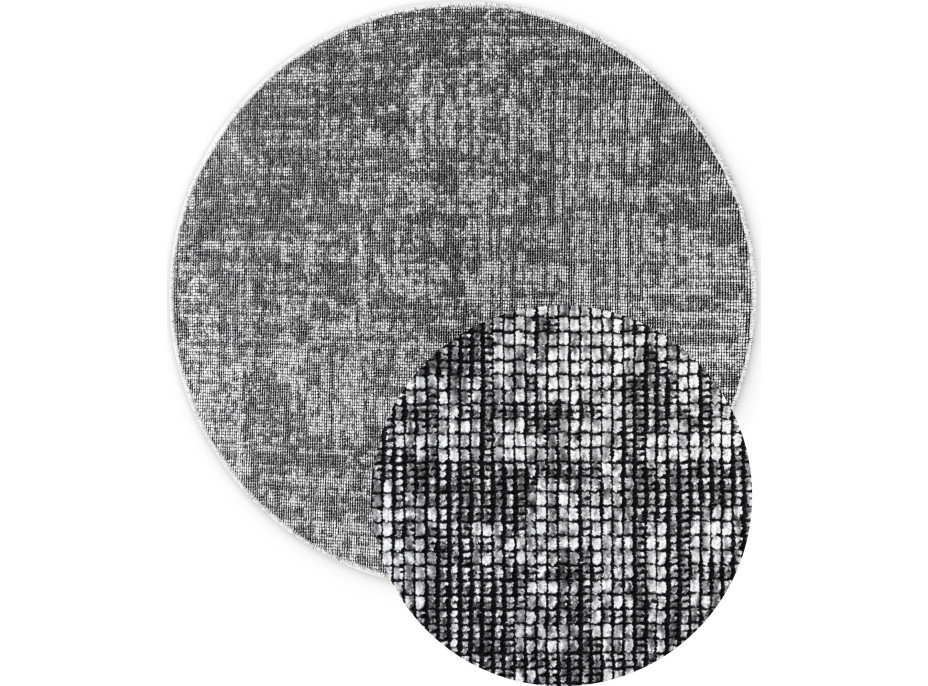 Kusový koberec Brilliance Prisma 106310 Silver Grey z kolekce Elle kruh