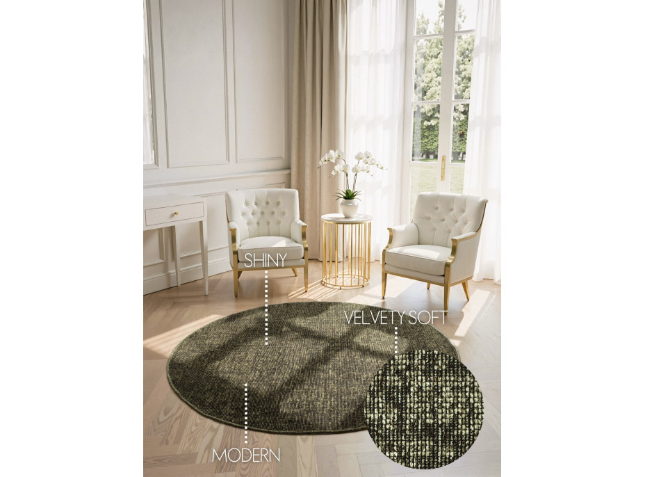 Kusový koberec Brilliance Prisma 106313 Green z kolekce Elle kruh