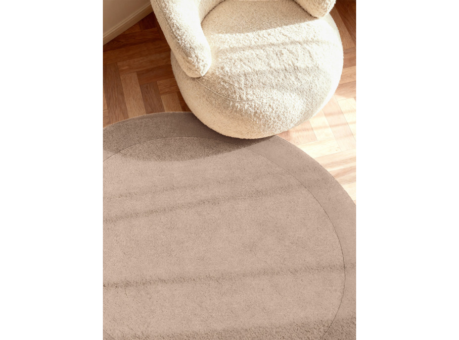 Kusový koberec Villeroy & Boch Kari 106282 Beige kruh