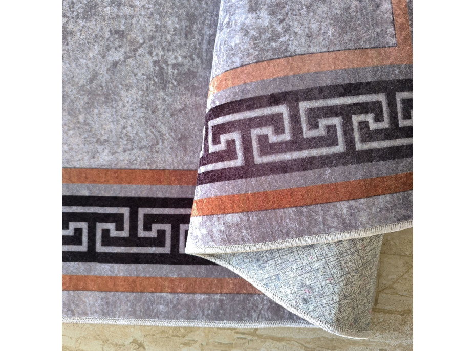 Kusový koberec HONOR New - Greek - hnědý