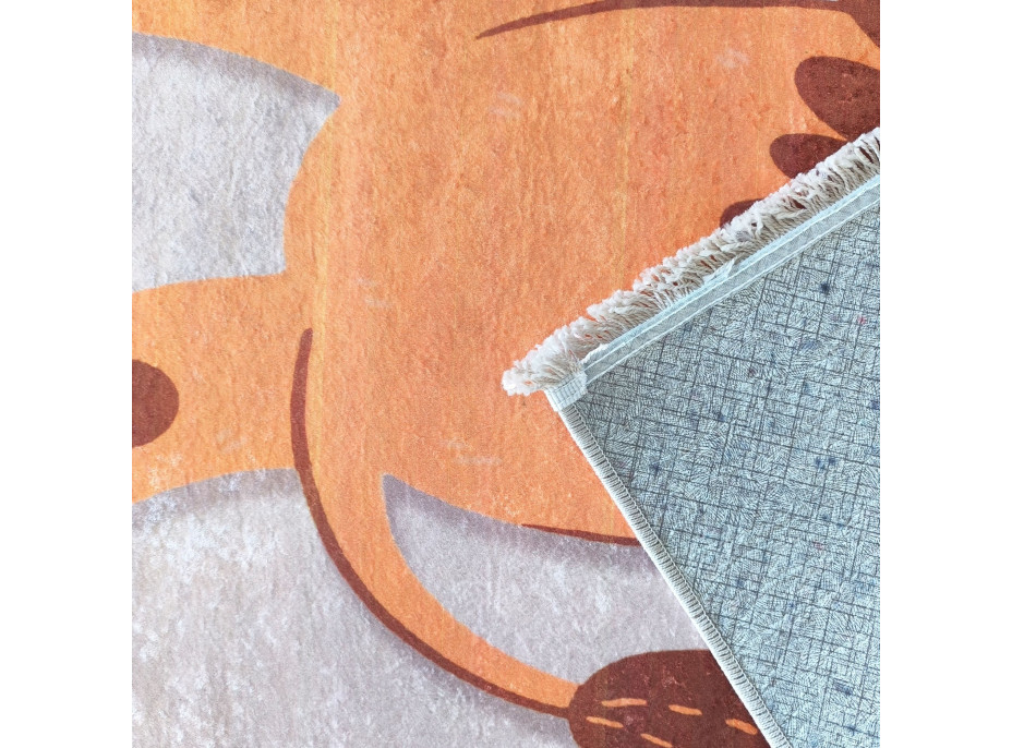 Dětský kusový koberec HONOR New - Lev - šedý